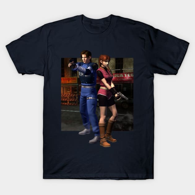 Leon and Claire T-Shirt by winsarcade